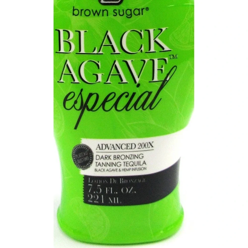 Black Agave Especial‎ Brown Sugar Tanning Bed Lotion 7.5 oz 200X Dark Bronzing